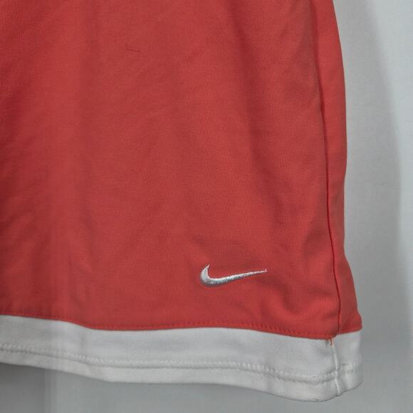 NIKE Dri-Fit Tennis Skort Peach Grey Tag M 350957 Cute Side Slit Split Golf - Picture 2 of 7